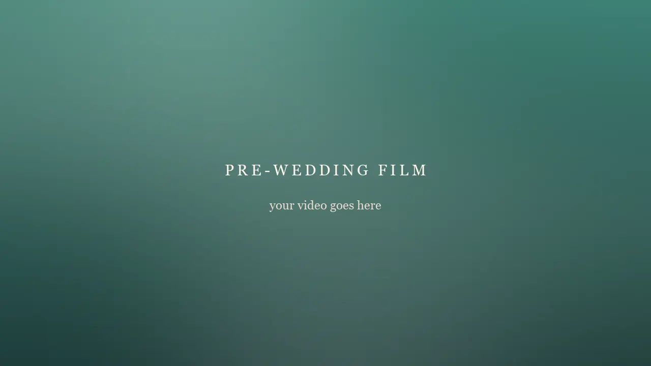 Still from the pre-wedding film